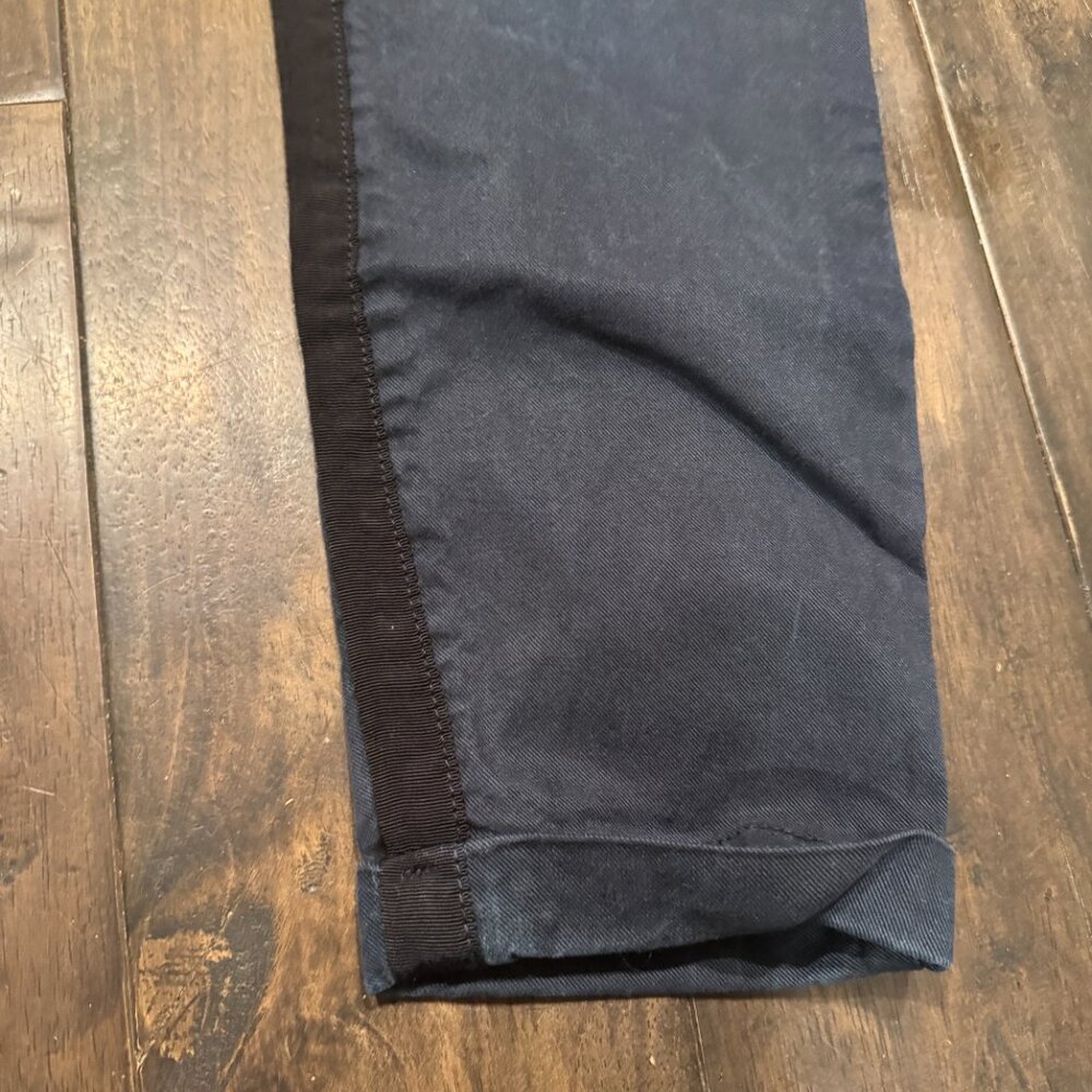 PAIGE Christy Navy Drawstring Waist Pants Women's Size 25 - Picture 9 of 13